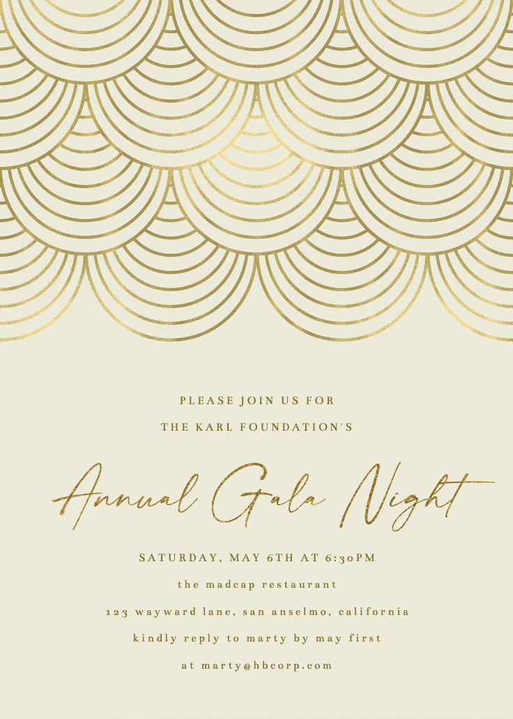 Celebration style - gala invitation
