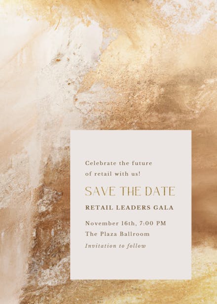 Modern aesthetic - gala invitation