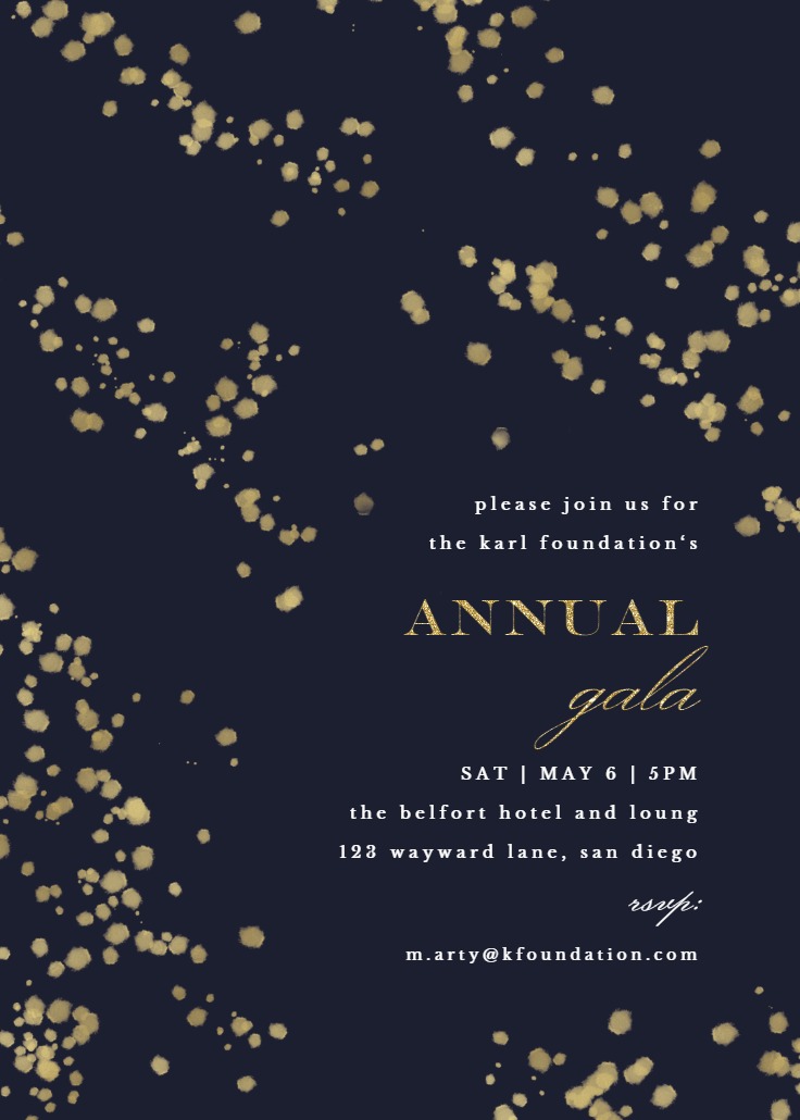 Shimmery dots - Business Events Invitation Template (Free) | Greetings ...