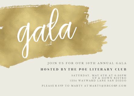 Urban - Gala Invitation