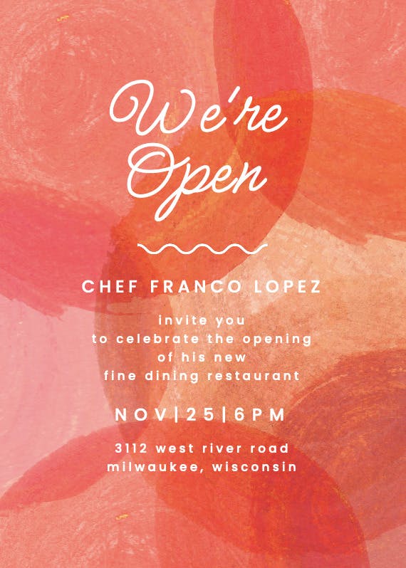 Crazy opening - grand opening invitation