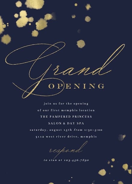 Elegant Opening - Grand Opening Invitation Template (Free) | Greetings ...