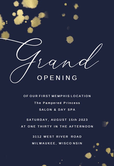 Grand Opening Invitation Templates (Free) | Greetings Island