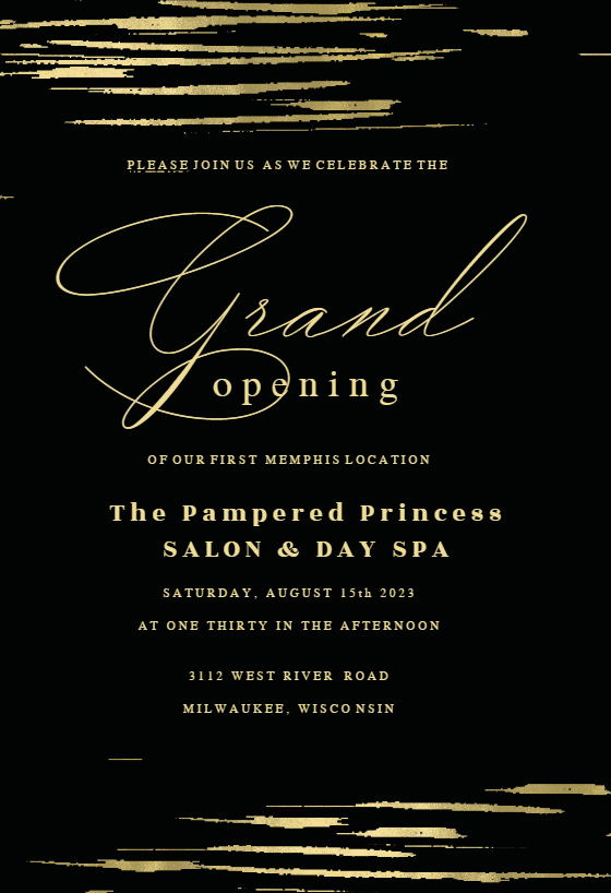 grand opening invitation wording