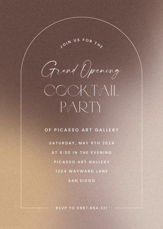 So golden - business events invitation