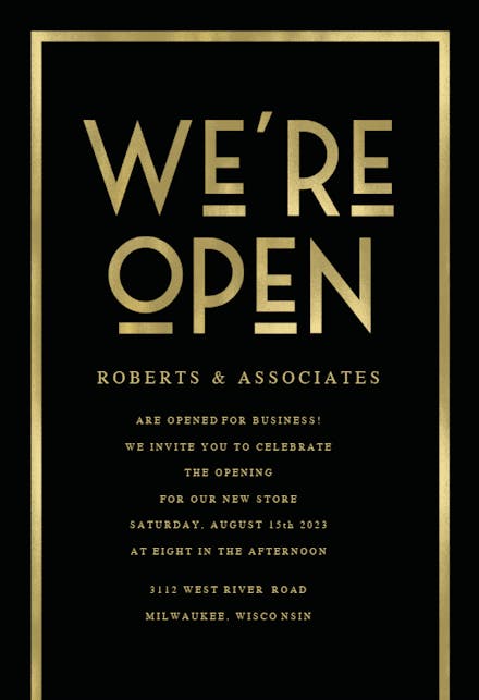 We Are Open Grand Opening Invitation Template Free Greetings Island We Are Open Grand Opening Invitation Template Free Greetings Island