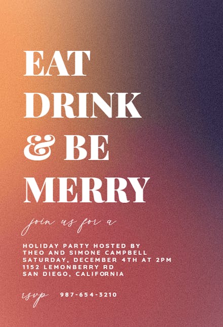 Christmas Party Invitation Templates (Free) | Greetings Island