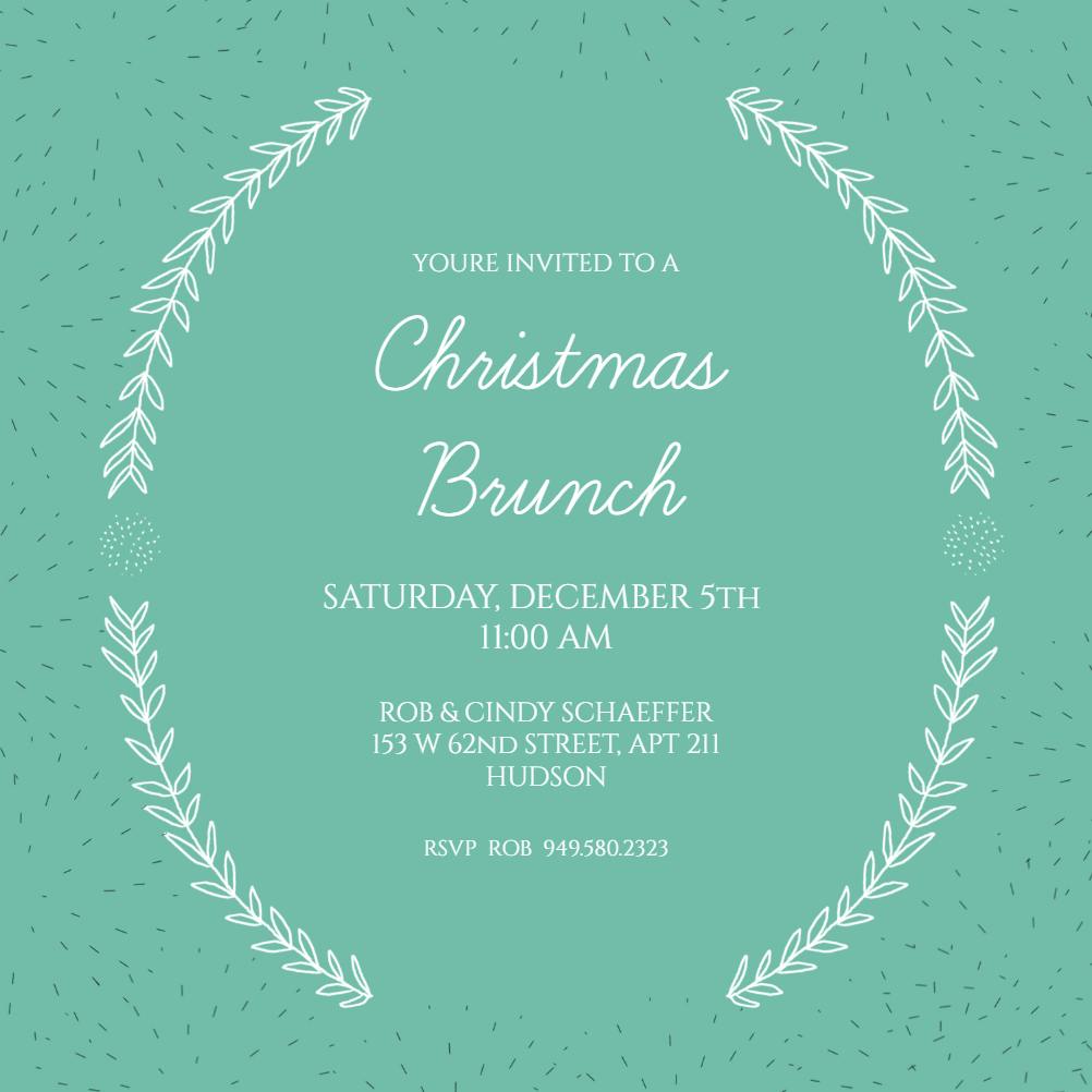 Branching out - christmas invitation