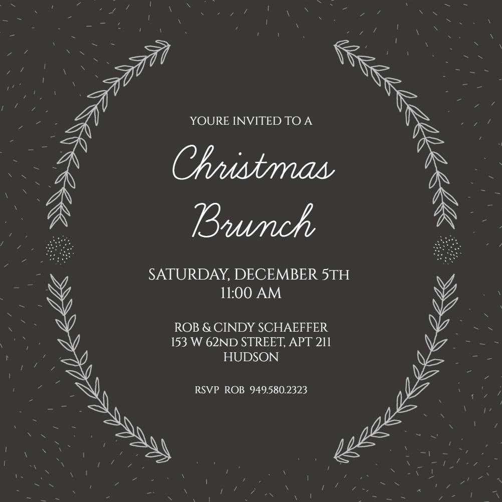 Branching out -  invitación de navidad