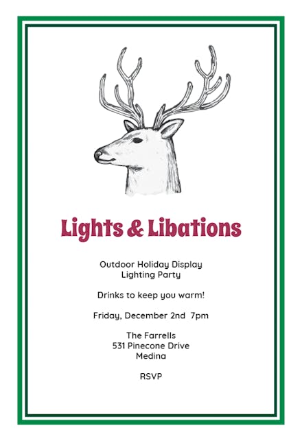 Buckhead Bash - Christmas Invitation