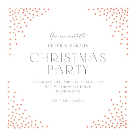 Celebration Central - Christmas Invitation Template (Free) | Greetings ...