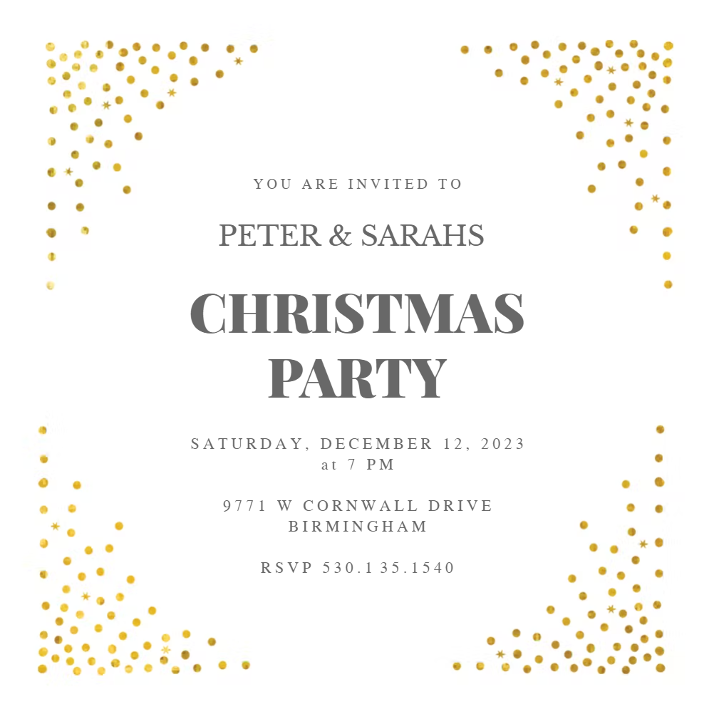 Christmas Party Invitation Templates (Free) Greetings Island