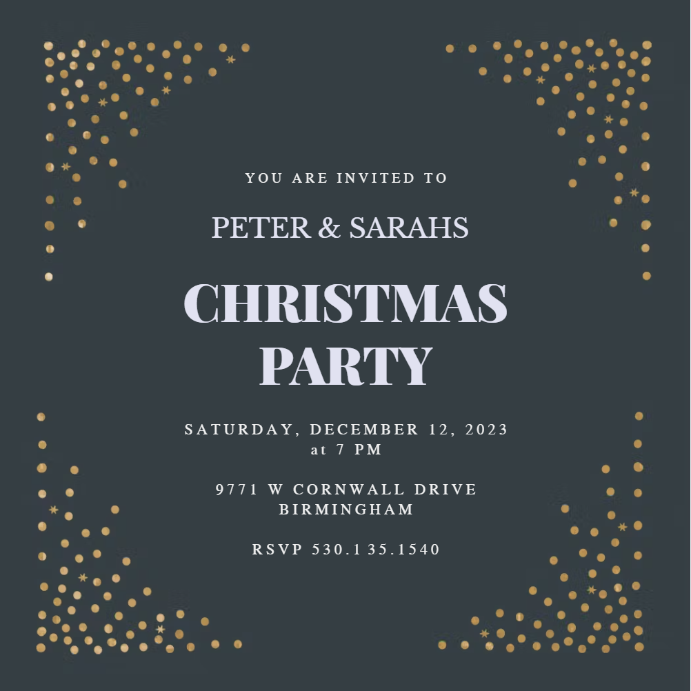 Christmas Party Invitation Templates (Free) | Greetings Island