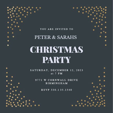 Celebration Central - Christmas Invitation Template (Free) | Greetings ...