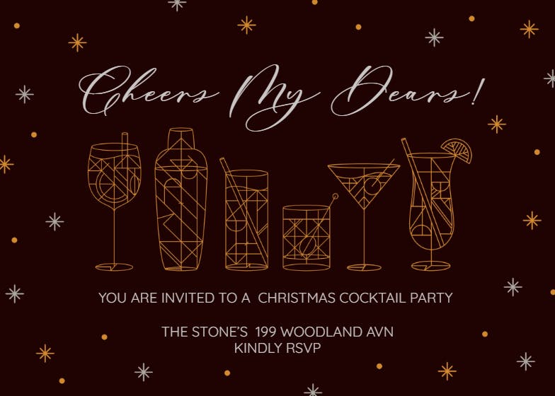 Cheer dears - business event invitation