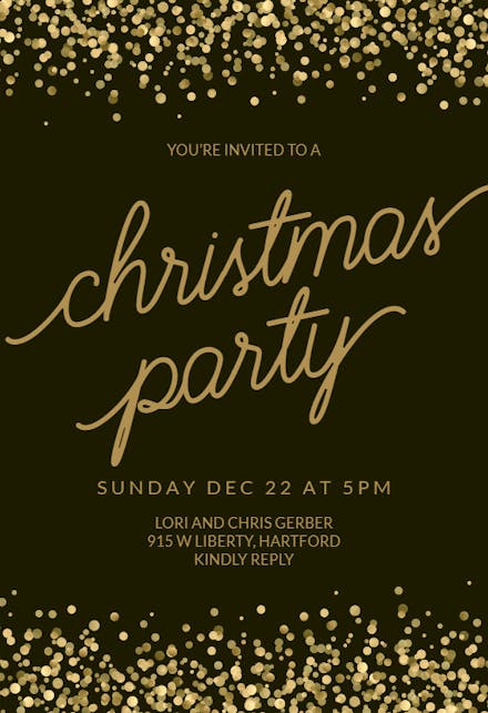 Christmas Party Invitation Templates 2023 (Free) | Greetings Island