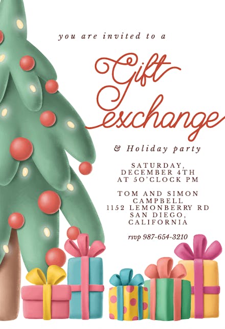 Christmas Interior - Party Invitation