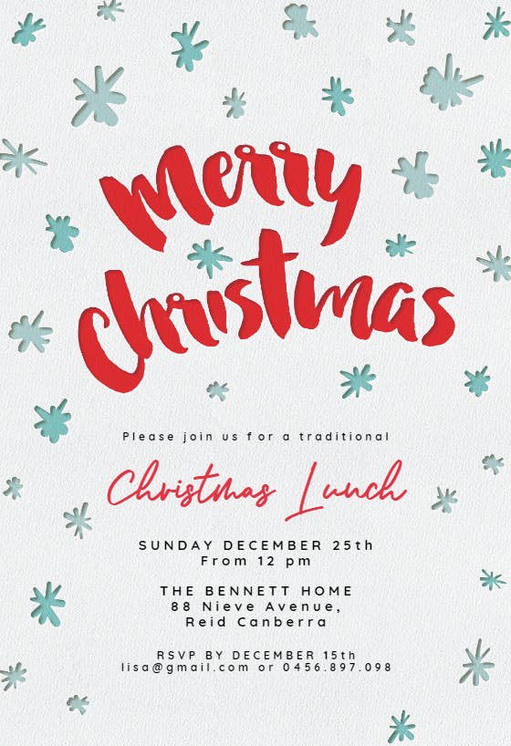 Christmas party - christmas invitation