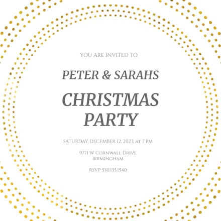 Circling Holidays - Christmas Invitation
