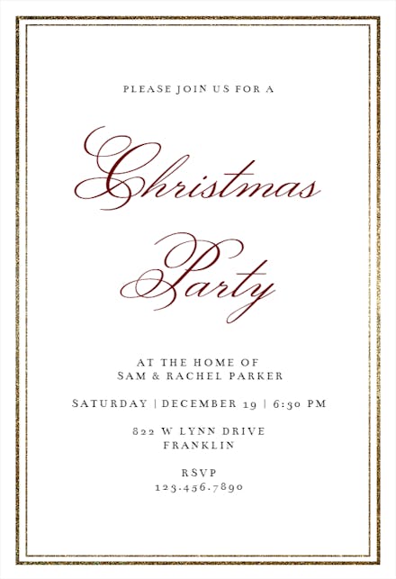 Classy Christmas - Christmas Invitation