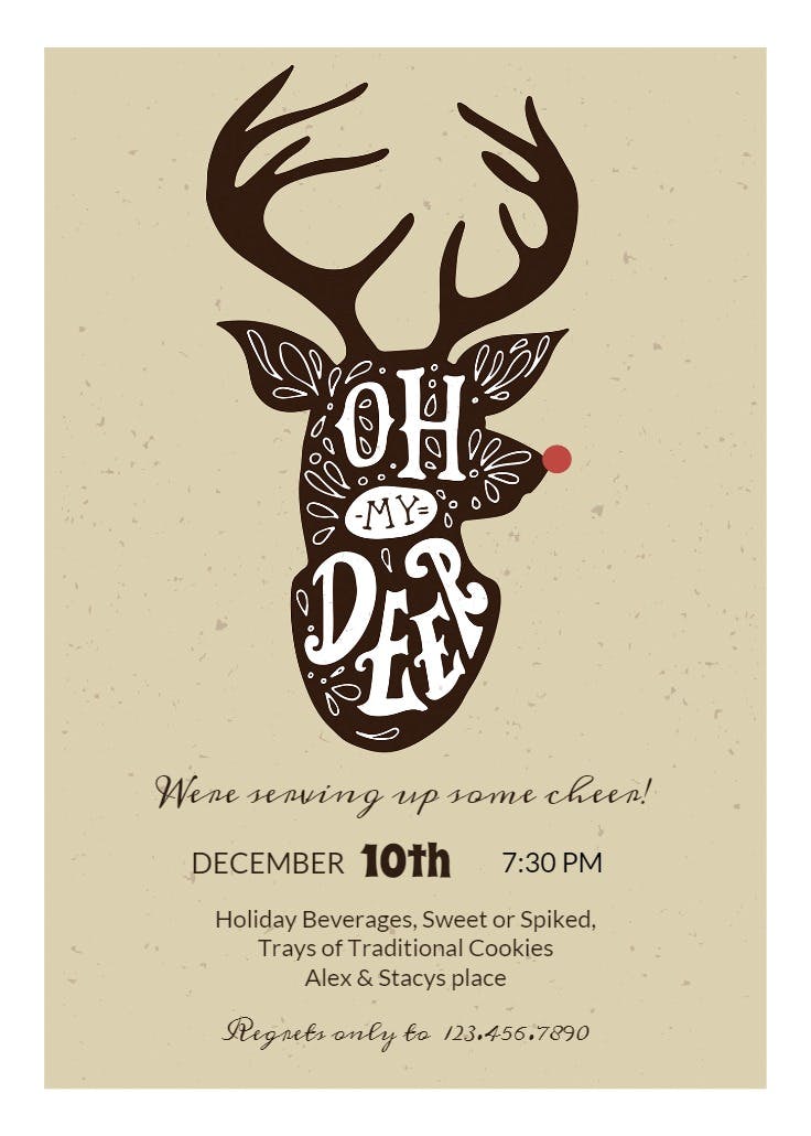 Doe si doe - christmas invitation