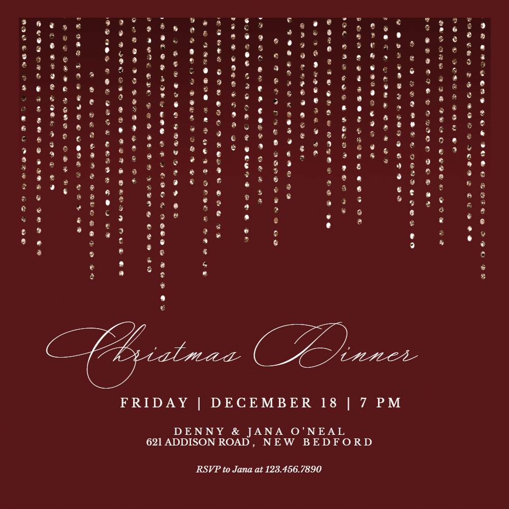 Dot curtain -  invitación de navidad