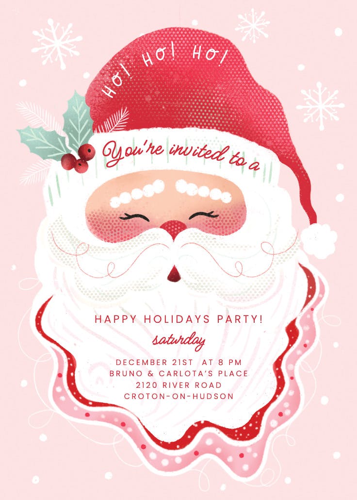 Fastive cheer - invitación de navidad