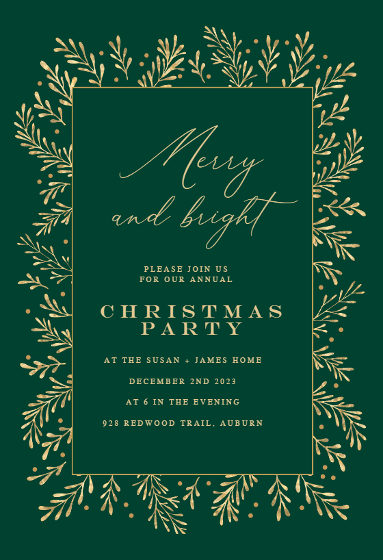 Christmas Party Invitation Templates (Free) | Greetings Island