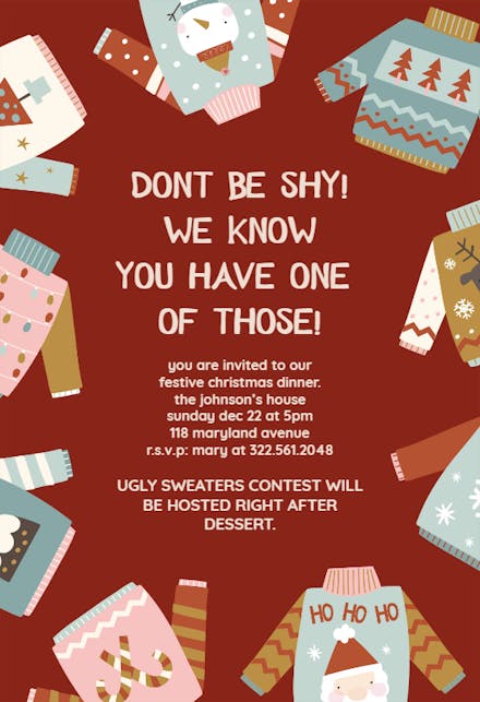 Holiday Catwalk - Holidays Invitation