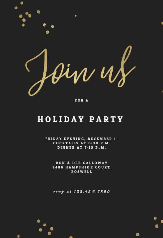 Christmas Party Invitation Templates (Free) | Greetings Island