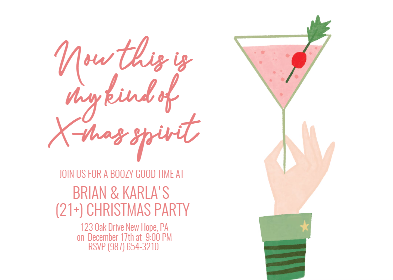 Christmas Party Invitation Templates 2023 (Free) | Greetings Island