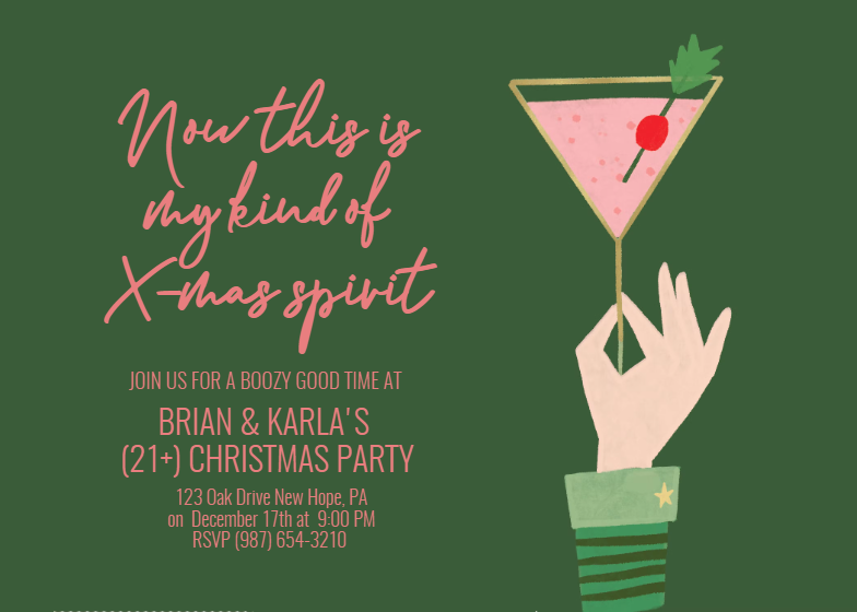 Christmas Party Invitation Templates 2023 (Free) | Greetings Island