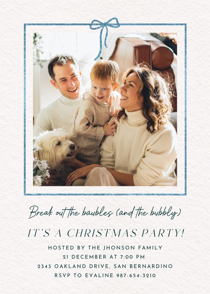 No better gift - christmas invitation