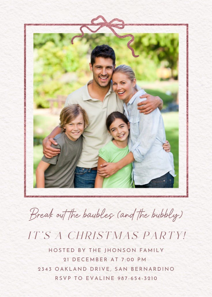 No better gift - christmas invitation