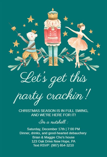 Nutcracker - Christmas Invitation