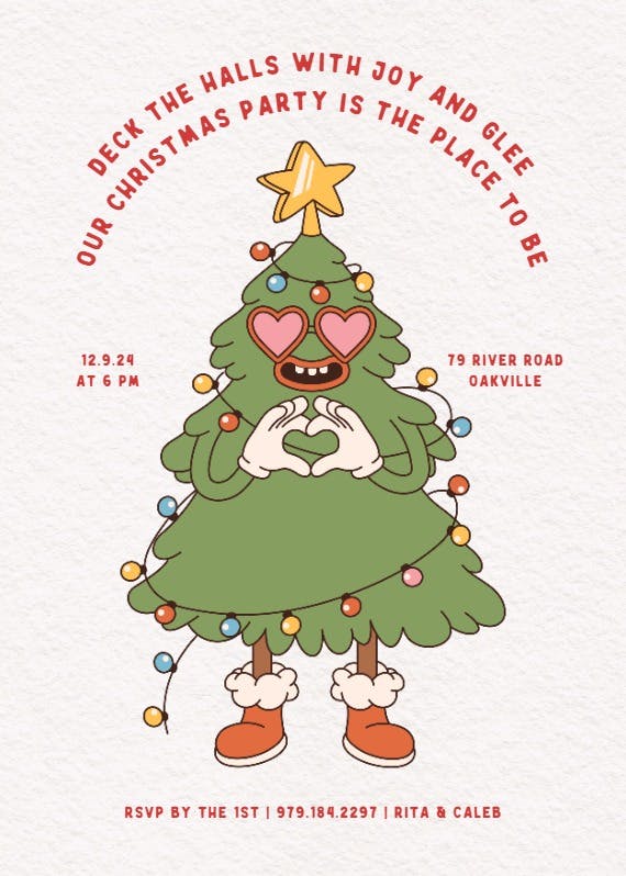 Place to be - christmas invitation