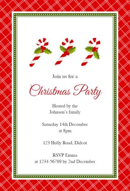 18+ Christmas Cookie Party Invitations 2021