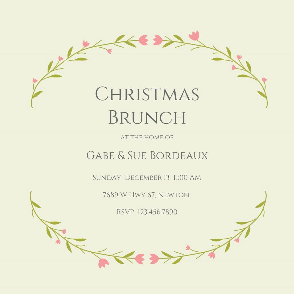 Simply stated - christmas invitation