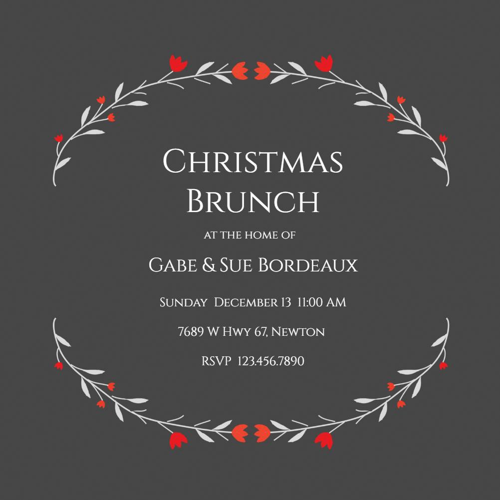 Simply stated - christmas invitation