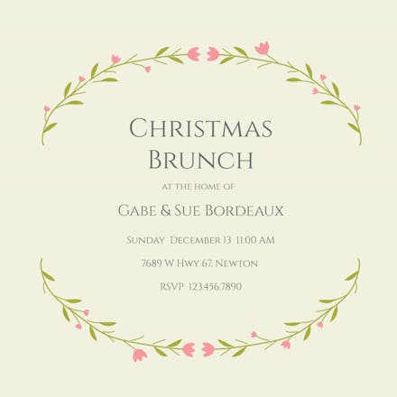 Simply Stated - Christmas Invitation