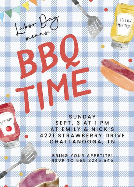 Sizzling summer fun - holidays invitation