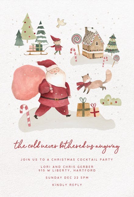 Never Bothered Us - Invitación De Navidad