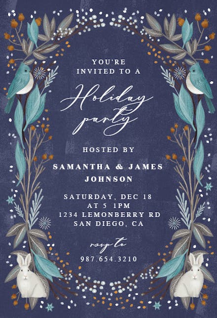 Winter Frame - Christmas Invitation