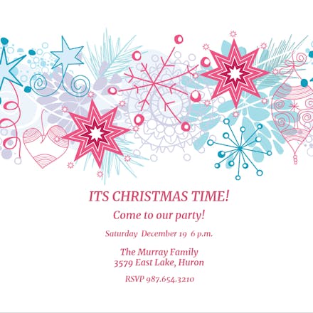 Winter - Christmas Invitation
