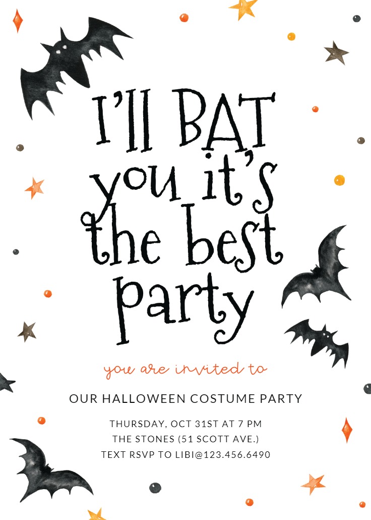 Batman Halloween Party Invitation Template (Free) Greetings Island