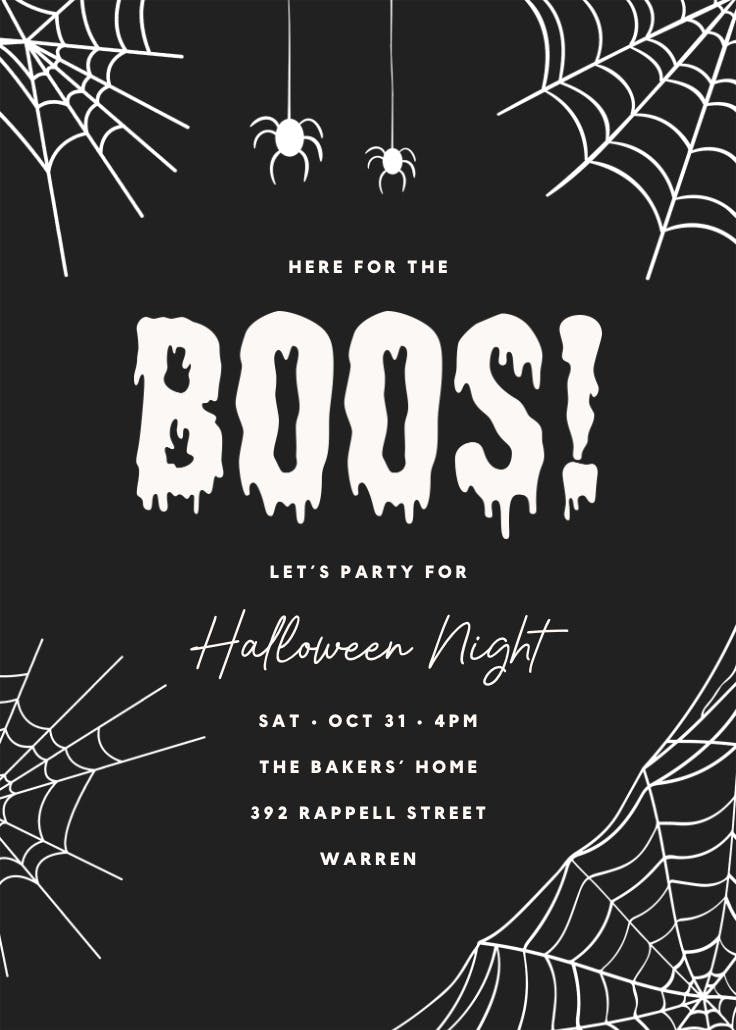 Big boo - invitación de halloween