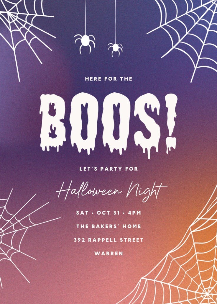 Big boo - invitación de halloween