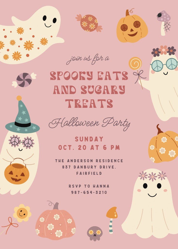 Boogie boo - halloween party invitation