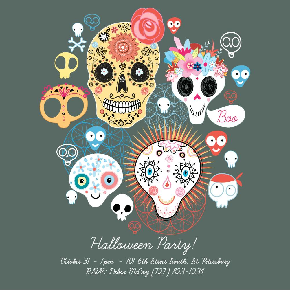 Bootiful party - holidays invitation