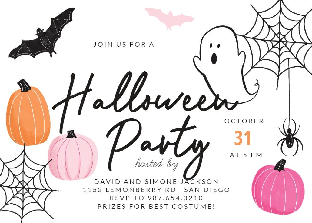 Cute halloween - holidays invitation